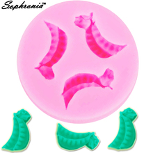 Sophronia-molde de silicone 3d com três ervilhas, 1 peça, uv, resina, flores, exposxy, pingente, joias, faça você mesmo, makingm610 2024 - compre barato