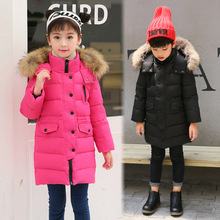 Children's Wear 2018 New Children's Down Jacket Boys Long Girls Girls Braids Children's Winter Clothing Foreign Big Children 2024 - buy cheap