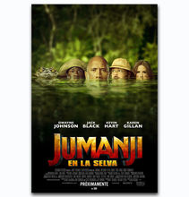 JUMANJI-Póster Artístico de seda, póster de pared de película, regalo de decoración de mimbre, novedad de 2017 2024 - compra barato