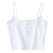 Summer Tops Female Camis Short Shirt Knitted Women Sleeveless Crop Tops Spaghetti Strap Tops Vest Camisole 2024 - buy cheap