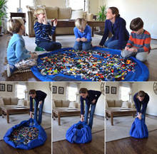 150cm Portable Kids Play Mat Storage Bag Toys Organizer Rug Box For Lego Doll 3 Colors 2024 - buy cheap