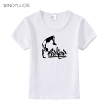 Born To Jump Cool Print T Shirt Kids Children Summer Short Sleeve Tops Cotton Boys Girls Casual Parkour T-Sshirt High Quality 2024 - buy cheap