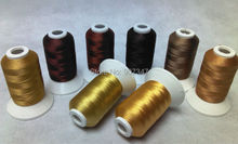 Simthread BROWN Colors Polyester Embroidery Machine Thread 550 Yards/spool 2024 - buy cheap