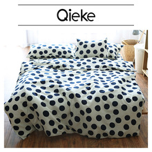 Brand High Quality Sanding Cute Dot Print 100%Cotton bedding set bed sheet/fitted sheet/duvet cover/pillow case Home Textile 2024 - buy cheap