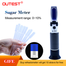 Digital sugar refractometer 0~10% RZ111 Beer Wort SG Refractometer for food syrup fruit juice saccharimeter Sugar meter 2024 - buy cheap