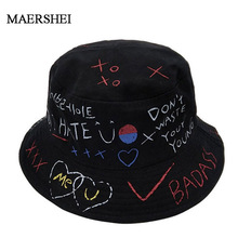MAERSHEI Unisex Harajuku Bucket Hat Fishing Outdoor Hip Hop Cap Men's Summer For Fisherman Hat Women 2018 New Bone Feminino 2024 - buy cheap