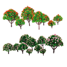 20Pcs Flower Tree Model HO Z N Scale 1/75-500 Layout for Diorama Scenery Building Props Model Scenery 2024 - buy cheap
