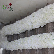 Sprr-Fondo de flores artificiales para decoración de escenario, telón decorativo de alta calidad de 1m/2m/lote, para centro de mesa de boda 2024 - compra barato