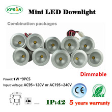 1W Under Cabinet Spot Light Mini LED Downlights 25mm Cutout Ceiling Recessed Lamp Jewelry Display 90-260V 60/120D 9pcs/set 2024 - buy cheap