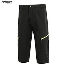 Arsuxeo calças esportivas de verão para homens, calças para ciclismo, mtb, mountain bike, respirável, resistente à água, d751, 3/4 2024 - compre barato