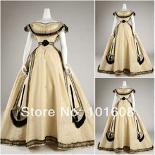1860S Victorian Corset Gothic/Civil War Southern Belle Ball Gown Dress Halloween dresses  US 4-16 V-1415 2024 - buy cheap