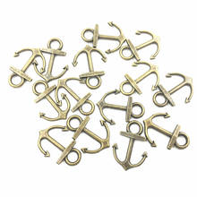50Pcs Bronze Tone Pendants Ship Anchor Metal Fashion Jewelry DIY Findings 18mm 2024 - buy cheap