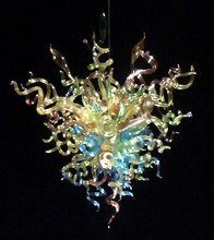 Fationable Energy Saving LED Bulbs Pretty Hand Blown Glass Italian  Style Colorful Flower Chandelier 2024 - buy cheap