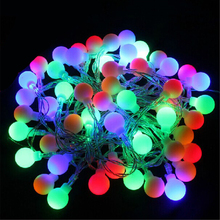 Navidad 5M 50LEDs con batería Led bola guirnaldas de luces lámparas para Patio jardín Camping Navidad vacaciones fiesta boda 2024 - compra barato