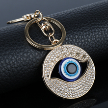 Mqchun cristal mal olho chaveiro moda feminina carro de cristal chaveiros porta-chaves titular chaveiro presente personalizado-15 2024 - compre barato
