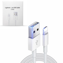 Original USB Cable For Lightning iPhone 5 5S 6 6S 7 8 Plus X XS Max XR SE Fast Charging Cord 1m 2m USB Charging Data Sync Cable 2024 - buy cheap