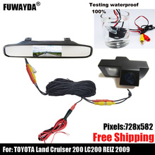 Cámara CCD a Color vista trasera de coche, para TOYOTA LAND CRUISER 200 LC200 / Toyota REIZ 2009, con Monitor de espejo retrovisor de 4,3 pulgadas 2024 - compra barato