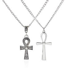 1pcs Fashion Pendant Necklace Metal Link Chain Egypt Ankh Cross Charms Pendant Jewelry For Fashion Men&Women 2024 - buy cheap