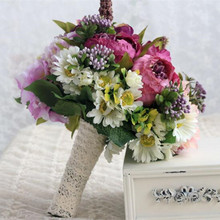 El más nuevo ramo de rosas boda vino con cinta para decoración de boda 2024 - compra barato