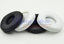 Almohadillas redondas para las orejas, 70mm, recambio de fundas con almohadilla para la mayoría de los auriculares de marca, 7cm, negro y blanco 2024 - compra barato
