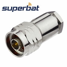 Superbat N Type Plug Straight Connector Clamp for RG214 RG8 LMR400 CFD400 RF Coaxial Connector 2024 - buy cheap
