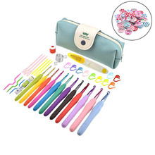 New Crochet Hooks Set Colorful Soft Handle 2.0-8.0mm Crochet Needles Yarn Weave Needles For Knitting DIY Sewing Set For Mom Gift 2024 - buy cheap