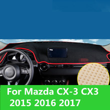 Panel de instrumentos de consola central, alfombrilla a prueba de sol, decoración Interior de coche para Mazda CX-3 CX3 2015 2016 2017 2024 - compra barato