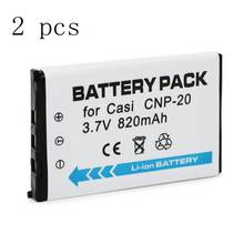 WHCYonline 2 pieces 800mAh NP-20 CNP-20 CNP 20 CNP20 Camera Battery For CASIO EX-S880 EX-Z6 EX-S880RD Exilim Card EX Zoom Series 2024 - buy cheap