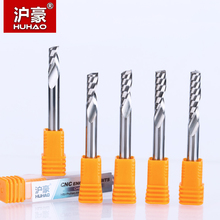 HUHAO 1pc 6mm One Flute Spiral Engrving Bits CNC End Mill Tungsten Carbide Router Tool PCB Milling Cutter Router Bits for Wood 2024 - compra barato