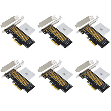 6PCS PCIE to M2 Adapter Riser Card PCI Express to M.2 NVME SSD PCIE Adapter M Key NVME SSD M2 PCIE Card Computer Expansion Cards 2024 - buy cheap