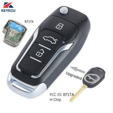 KEYECU Replacement Upgraded Folding Remote Key Fob 433MHz + H Chip for 2014-2015 Toyota RAV4 B71TA 2024 - buy cheap