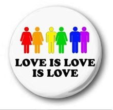 custom  LOVE IS LOVE IS LOVE Button Badge Novelty Cute Pride LGBT Gay pin low price metal gay lapel pin 2024 - buy cheap