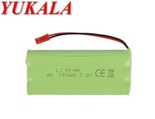 Yukala-carro rc para caminhão, tanque rc, barco 7.2v, 500mah, bateria aa recarregável, com plugue jst 2024 - compre barato