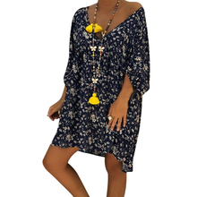 NIBESSER Vintage Women Short Sleeve Wrap Boho Floral Mini Dress Ladies Summer Sundress Holiday V Neck Short Sleeve Print Dress 2024 - buy cheap