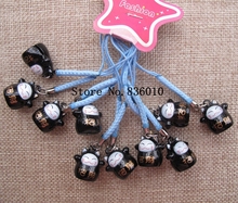 Hot Sale 20 pcs Cartoon Cat Pendant Key Chains  With Bell    Gifts Favors LL-205 2024 - buy cheap