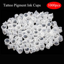 1000pcs Disposable Tattoo Ink Caps Transparent Pigment Cups Plastic Tattoo Supplies Accessories Holder Container Small Size 2024 - buy cheap