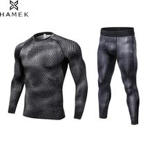 Roupa esportiva de compressão para homens, calças de treino finas de compressão para ginástica e corrida apertada, camiseta e legging, roupa esportiva de ginástica para homens, secagem rápida e respirável 2024 - compre barato