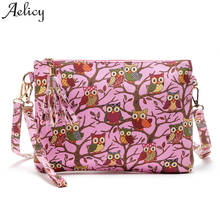 Aelicy bags for women 2018 shoulder Embroidered Owl Tote Bags Girls Shoulder Bag Handbags Postman Package Dropship 2024 - buy cheap