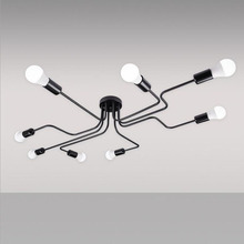 Lustre l americano retrô minimalista moderno, candelabro em formato nórdico spider teto lâmpada para casa moderno estilo minimalista criativo 2024 - compre barato