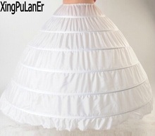 6 Обручи из кринолина Нижняя юбка для свадебного платья свадебное платье в наличии Высокое качество Свадебные аксессуары 2024 - купить недорого