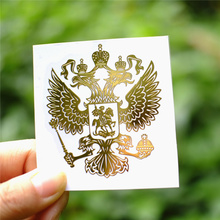Coat of Arms of Russia Nickel Car Stickers for renault scenic passat fiat 500x mitsubishi outlander Vesta lada accessories 2024 - buy cheap