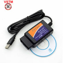 Newest ELM327 USB V1.5 OBD2 Car Diagnostic Scanner ELM 327 V 1.5 OBD 2 OBDII Interface PC-Based Auto Diagnostic-Tool OBD-II Scan 2024 - buy cheap