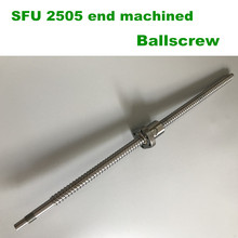 BallScrew SFU2505 1100 1200 1500mm ball screw C7 with 2505 flange single ball nut BK/BF20 end machined for cnc Parts 2024 - buy cheap