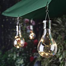 Lâmpada solar, à prova d'água, giratória ao ar livre, jardim, acampamento, suspenso, iluminação ao ar livre, lâmpada led