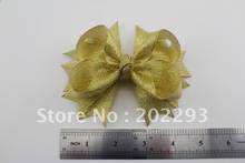 4.5 inches sliver color hair bows  free shipping cheap! 2024 - купить недорого