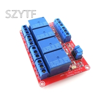 Red board 4-way relay module with optocoupler isolation high and low level trigger relay 5V9V12V24V 2024 - buy cheap