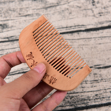 S/L карманная расческа ручной работы из сандалового дерева антистатическая для бороды и волос 2024 - купить недорого