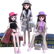 Boneca bjd com vestido formal, boneca de juntas móveis com 60cm, 21, acessórios de brinquedo, conjunto de roupas para boneca bjd, brinquedo diy para meninas, 1/3 2024 - compre barato