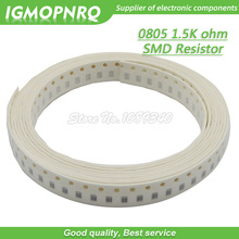 300pcs 0805 SMD Resistor 1.5K ohm Chip Resistor 1/8W 1.5K 1K5 ohms 0805-1.5K 2024 - buy cheap