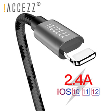 !ACCEZZ  USB Cable For iPhone Cable X XS MAX XR Fast Charging Cables Mobile Phone Charger Cord Data For iPhone 8 7 6S 5S Plus SE 2024 - buy cheap